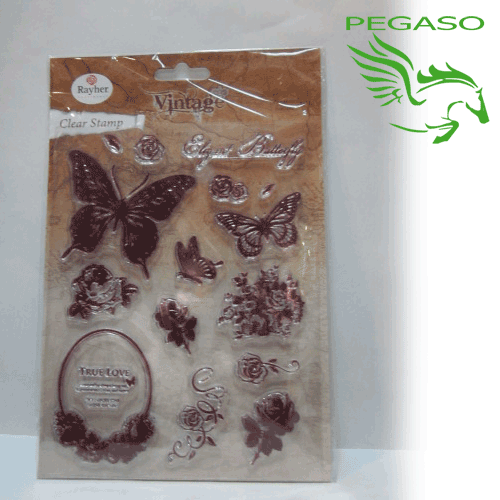 Timbro acrilico - Farfalle Timbro acrilico - Farfalle
