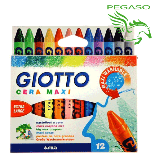 Pastelli Giotto a cera 12 maxi Pastelli Giotto a cera 12 maxi