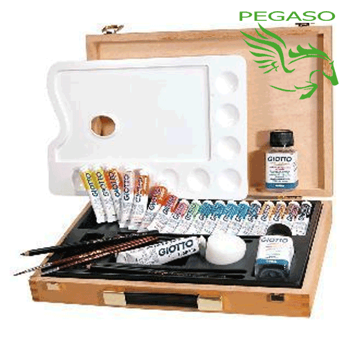 Cassetta di legno - Colori a tempera 20 Cassetta di legno - Colori a tempera 20