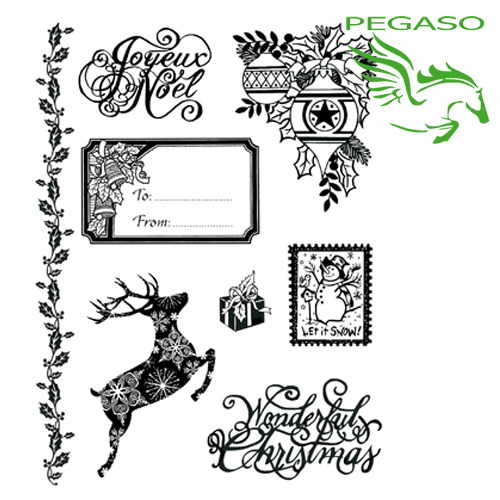Timbro acrilico - Noel - WTK129 Timbro acrilico - Noel - WTK129
