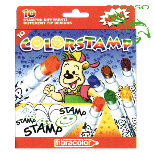 Pennarelli Fibracolor Colorstamp 10 Pennarelli Fibracolor Colorstamp 10