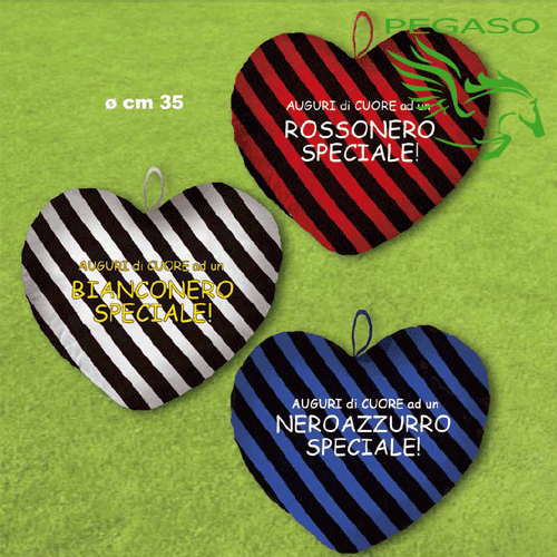 Cuscino Cuore squadre di calcio Cuscino Cuore squadre di calcio