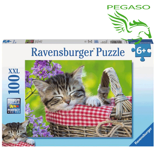 Puzzle 100XXL - Sonnellino nella cesta Puzzle 100XXL - Sonnellino nella cesta