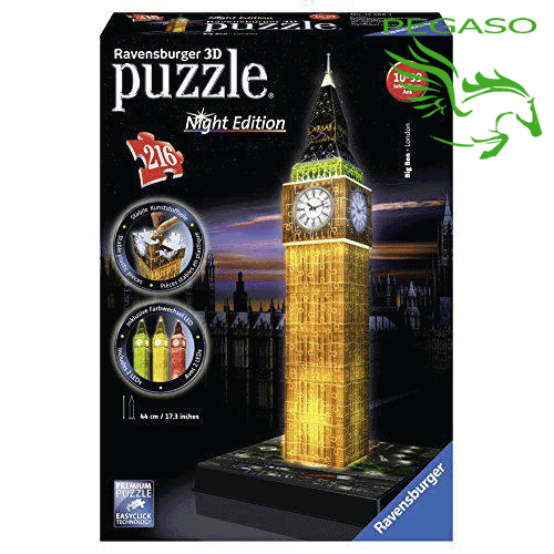 Puzzle 3D - Night Edition - Big Ben London Puzzle 3D - Night Edition - Big Ben London