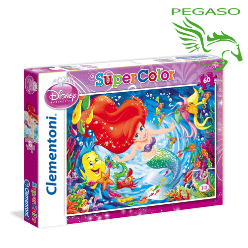 Puzzle 60 - Supercolor La Sirenetta Puzzle 60 - Supercolor La Sirenetta