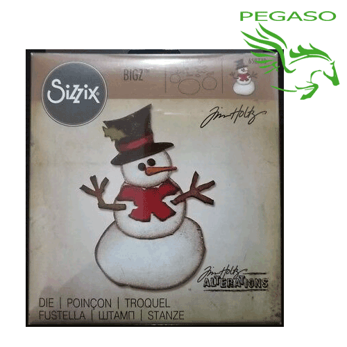 Fustella Sizzix Assembly Snowman 658770 per Big Shot Fustella Sizzix Assembly Snowman 658770 per Big Shot
