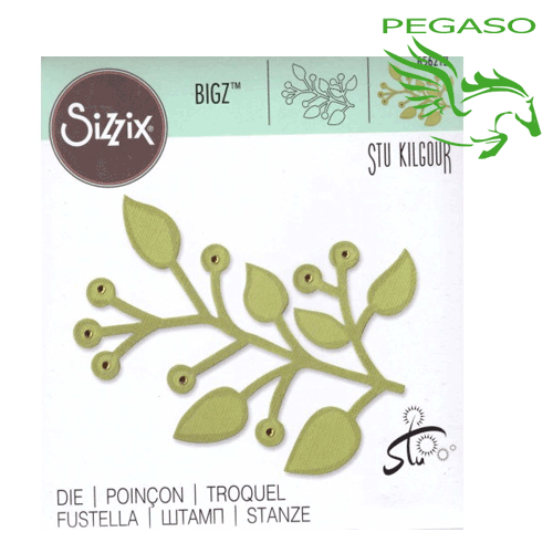 Fustella Sizzix Branch W/Leaves 656212 per Big Shot Fustella Sizzix Branch W/Leaves 656212 per Big Shot