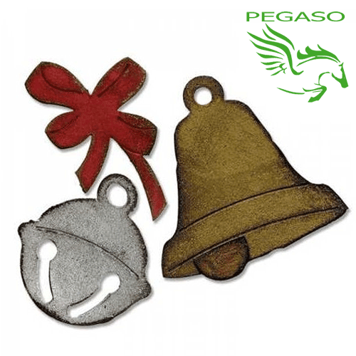 Fustella Sizzix Christmas Bells 658765 per Big Shot Fustella Sizzix Christmas Bells 658765 per Big Shot