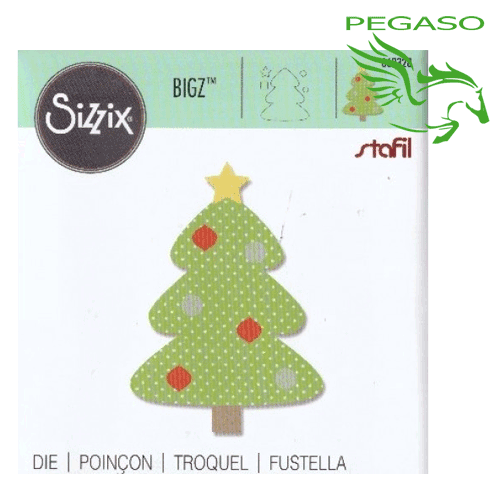 Fustella Sizzix Christmas Tree With Ornaments 662328 per Big Shot Fustella Sizzix Christmas Tree With Ornaments 662328 per Big Shot