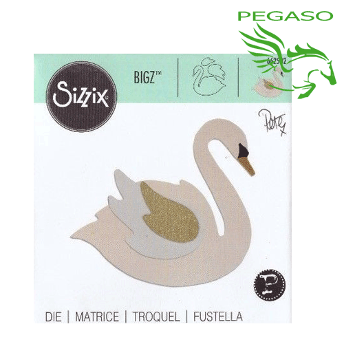 Fustella Sizzix Swan 662502 per Big Shot Fustella Sizzix Swan 662502 per Big Shot