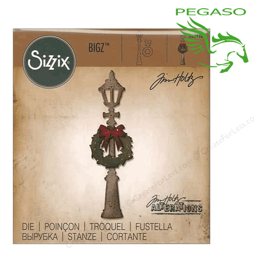Fustella Sizzix Lamp Post 662428 per Big Shot Fustella Sizzix Lamp Post 662428 per Big Shot