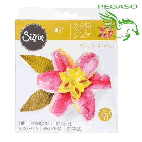 Fustella Sizzix Lily 660696 per Big Shot Fustella Sizzix Lily 660696 per Big Shot