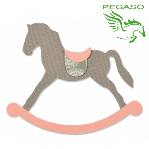 Fustella Sizzix Rocking Horse 661983 per Big Shot Fustella Sizzix Rocking Horse 661983 per Big Shot