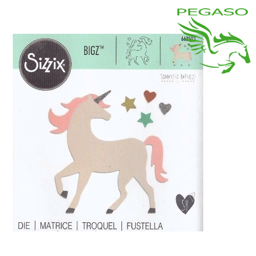 Fustella Sizzix Unicorn 662503 per Big Shot Fustella Sizzix Unicorn 662503 per Big Shot