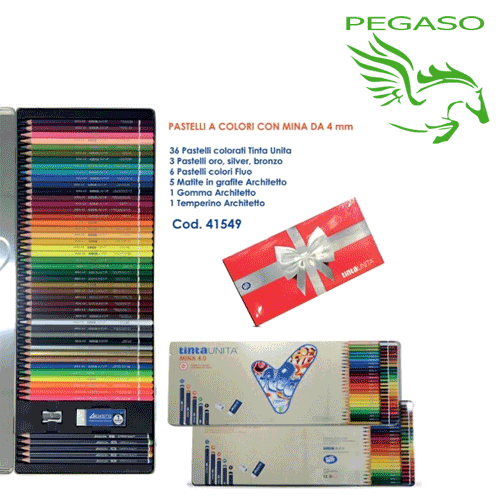 Pastelli Tintaunita confezione in metallo da 50 pezzi Pastelli Tintaunita confezione in metallo da 50 pezzi